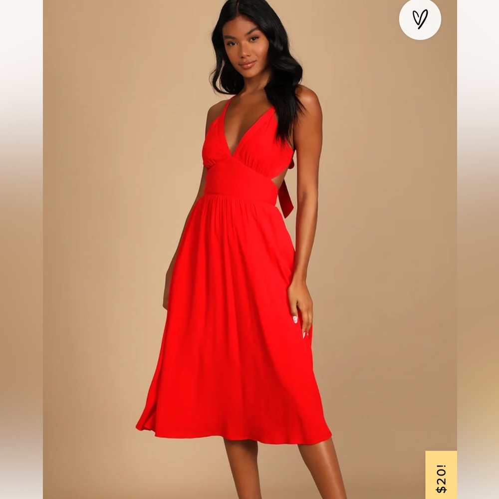 red dress